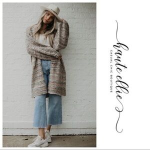 Cozy Casual Chic Melange Open Front …